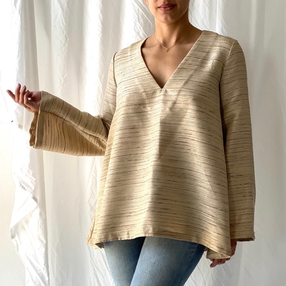 H&M Bell Sleeve Tunic Top - 6 - Picture 2 of 5